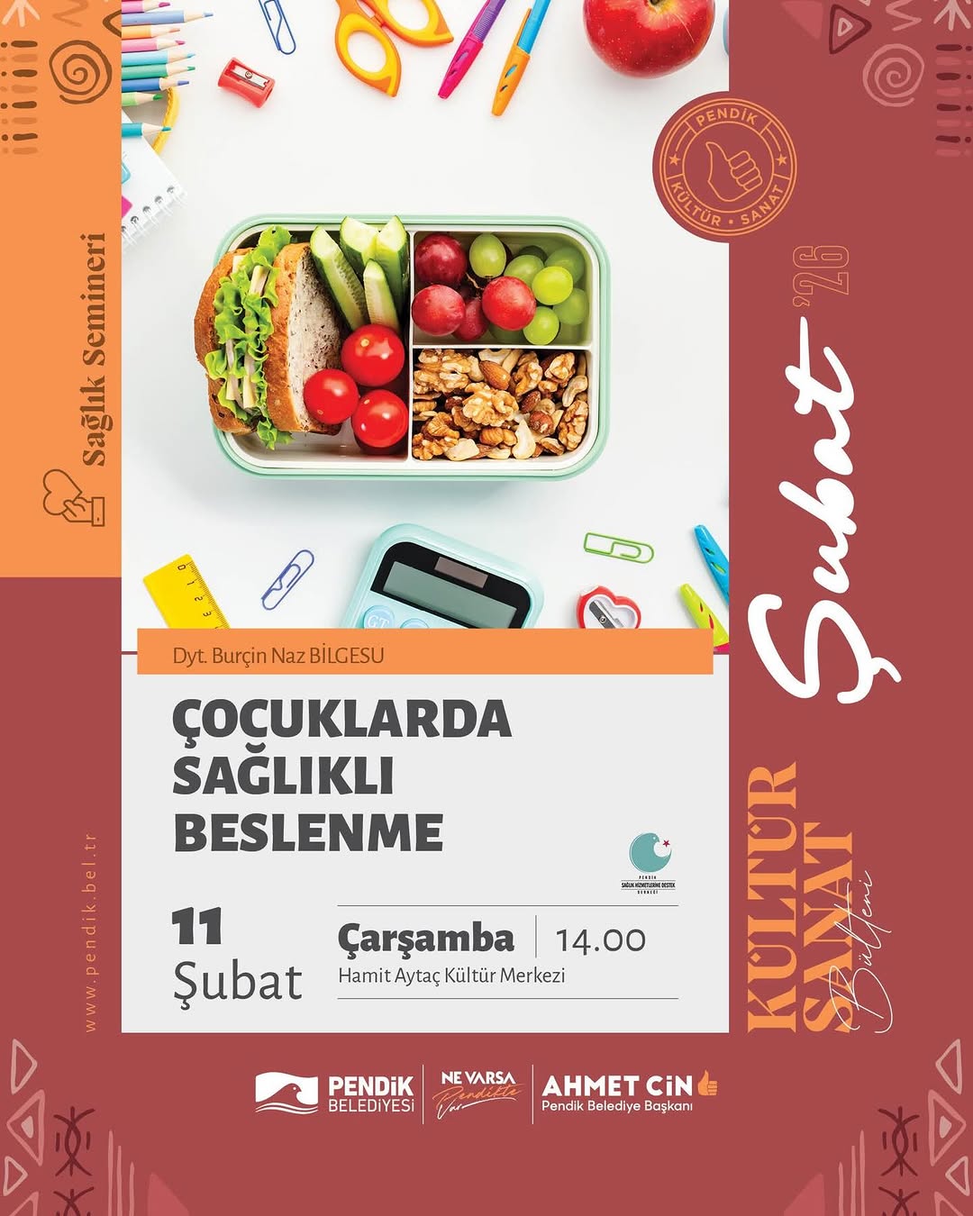 Pendik Kültür Sanat - Çocuklarda Sağlıklı Beslenme  (Sağlık Semineri)