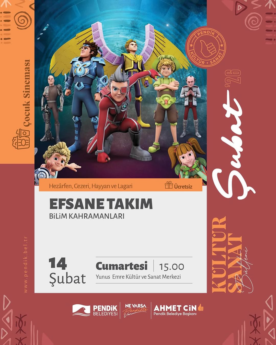 Pendik Kültür Sanat - Çocuk Sineması: Efsane Takım / Bilim Kahramanları