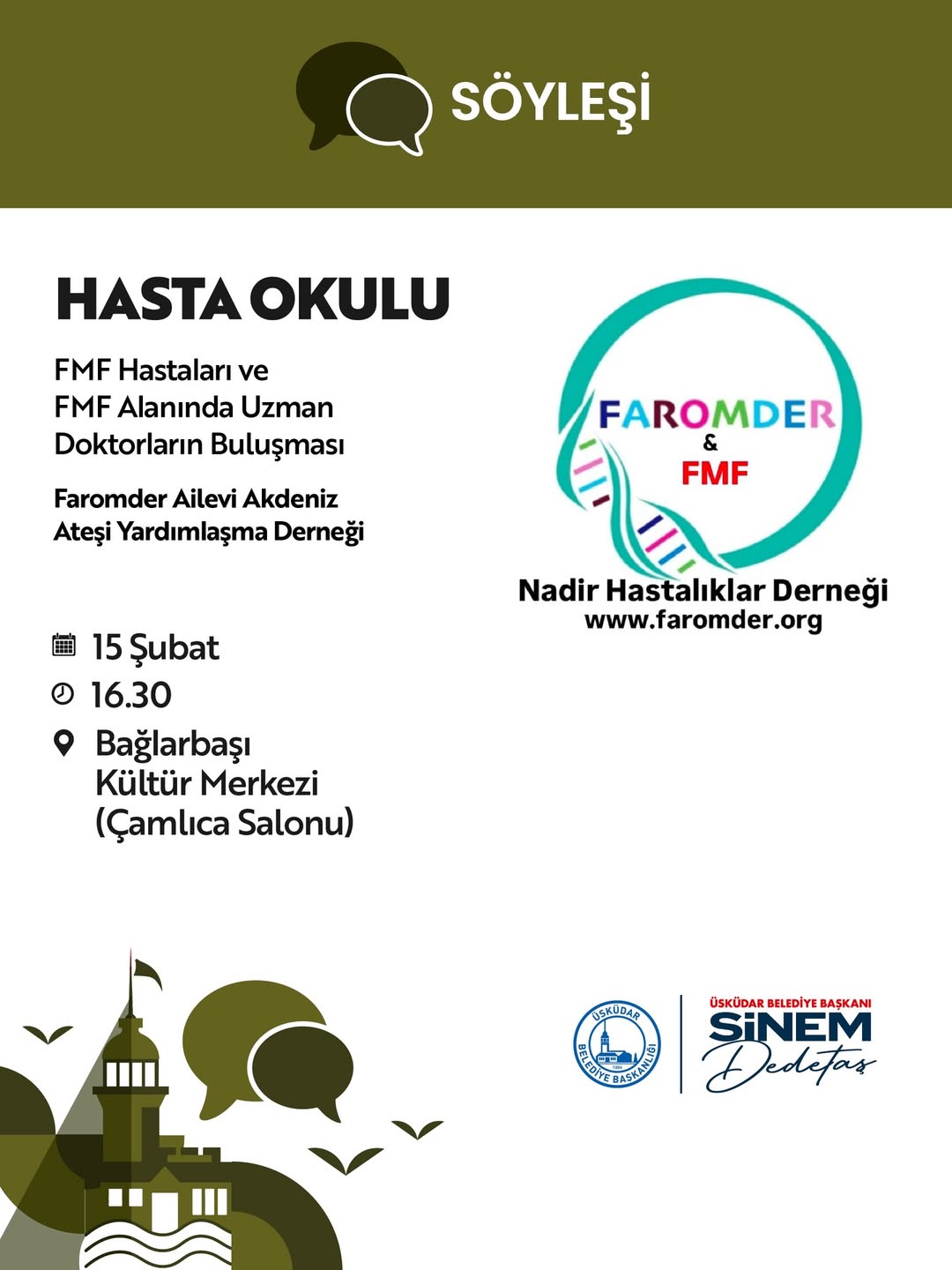 Üsküdar Kültür Sanat - “Hasta Okulu” Söyleşisi