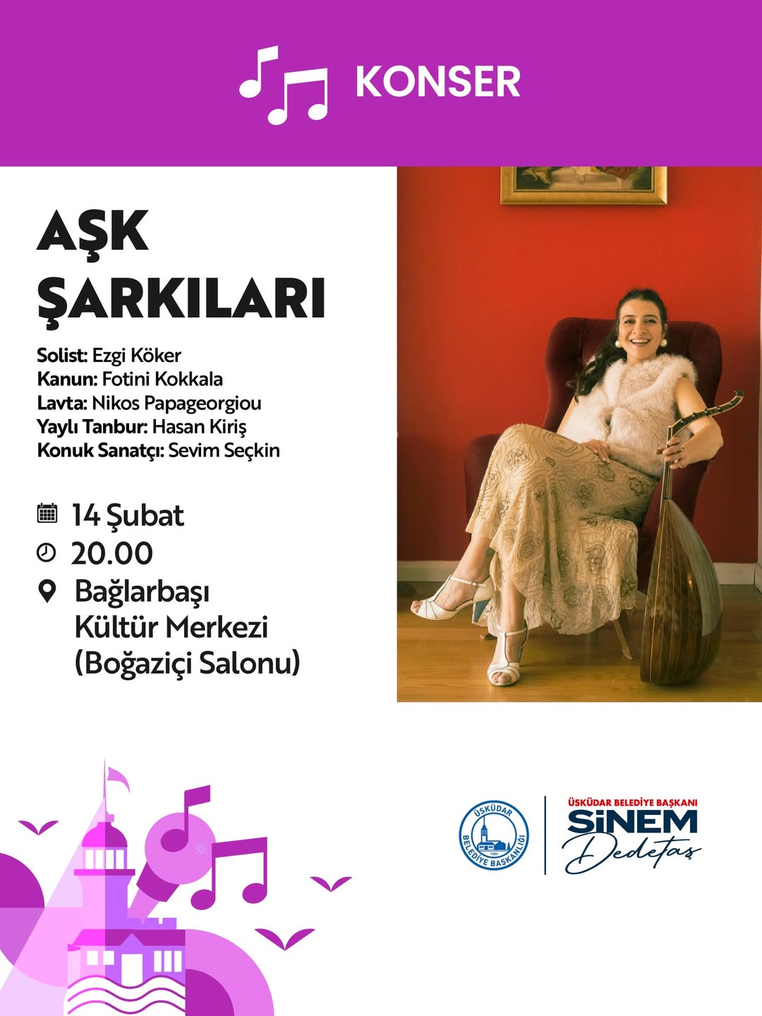Üsküdar Kültür Sanat - "Aşk Şarkıları" Konseri