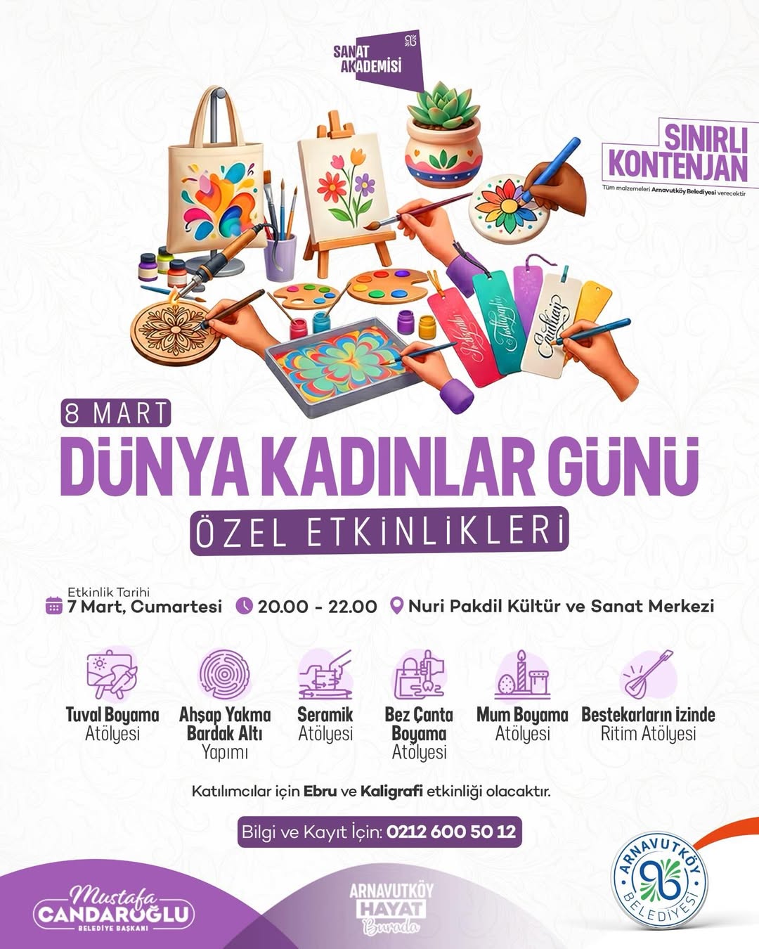 Arnavutköy Belediyesi - Dünya Kadınlar Günü Etkinlikleri