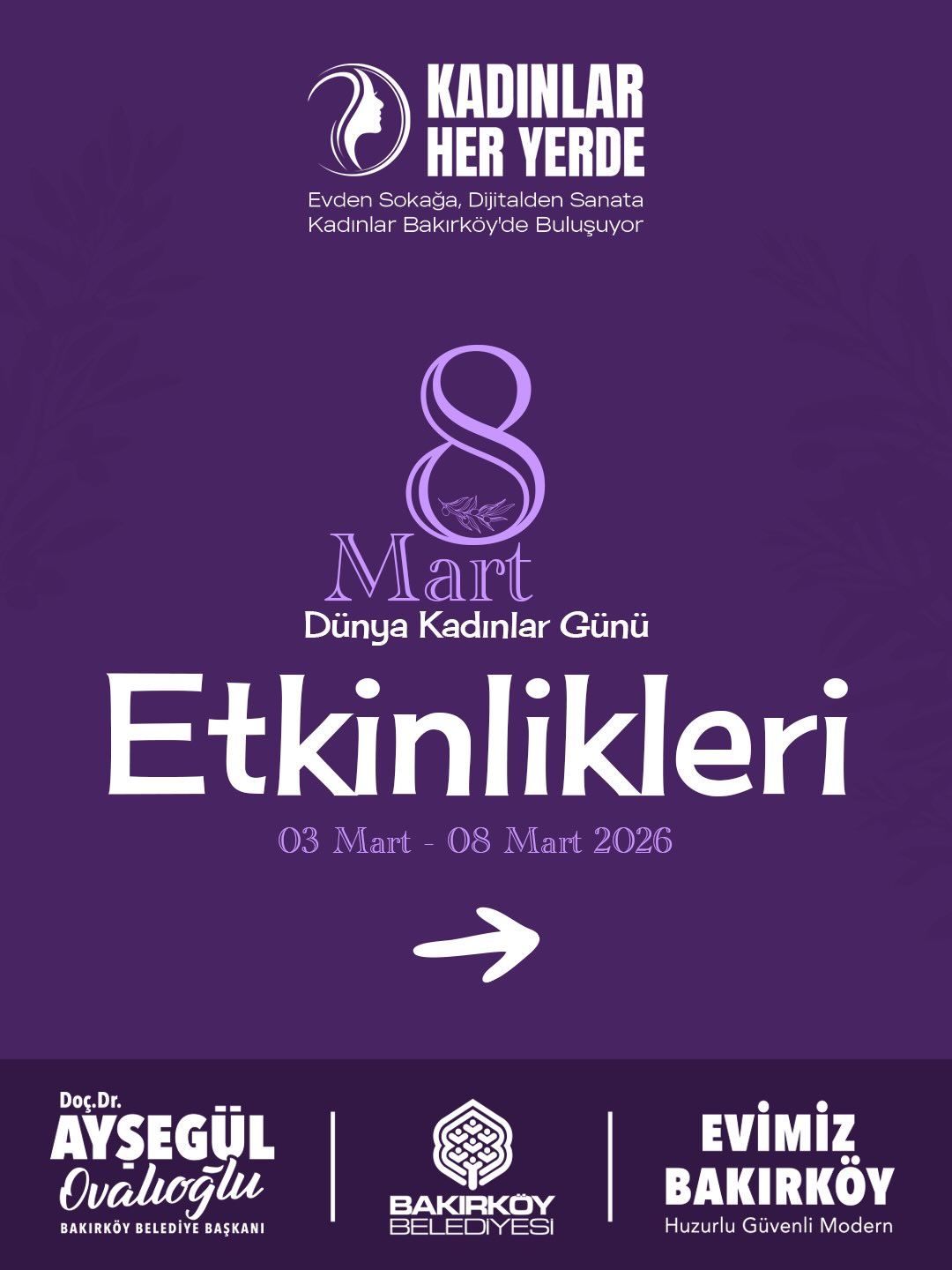 Bakırköy Belediyesi - 8 Mart Dünya Kadınlar Günü Etkinlikleri