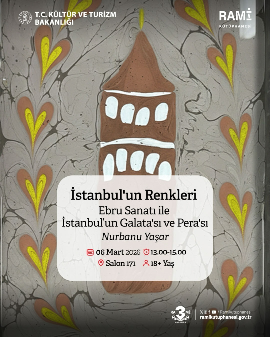 Rami Kütüphanesi - İstanbul'un Renkleri Ebru Sanatı ile İstanbul’un Galata'sı ve Pera'sı Nurbanu Yaşar