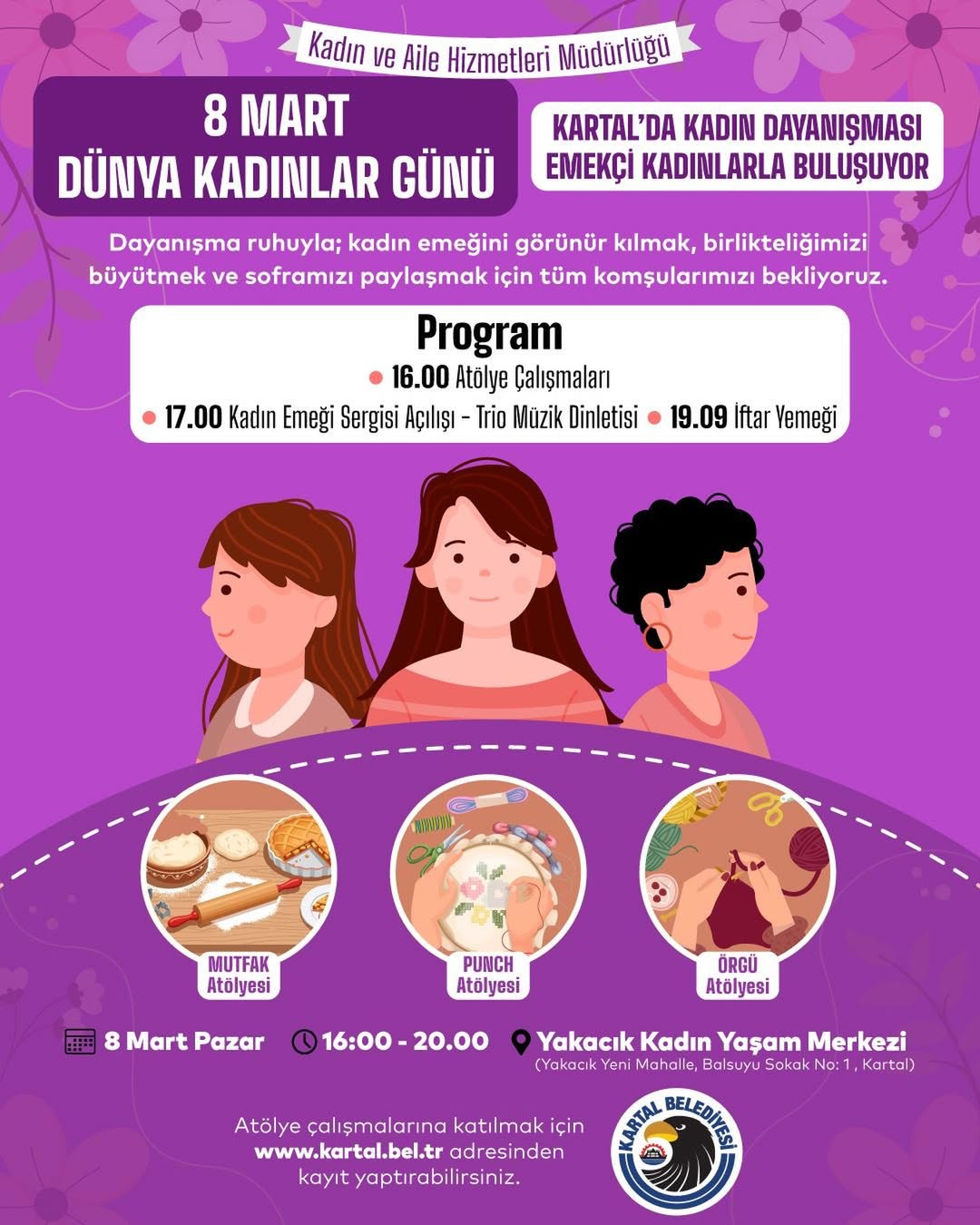Kartal Belediyesi- 8 Mart Dünya Kadınlar Günü Programı
