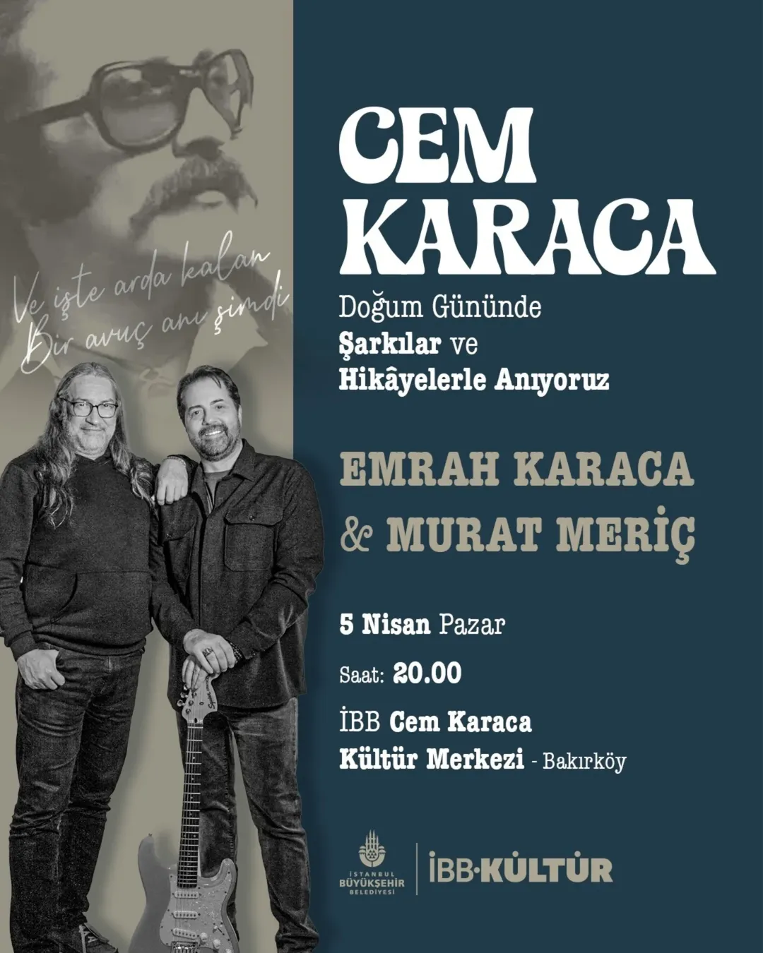İBB Kültür - Cem Karaca Anma Programı