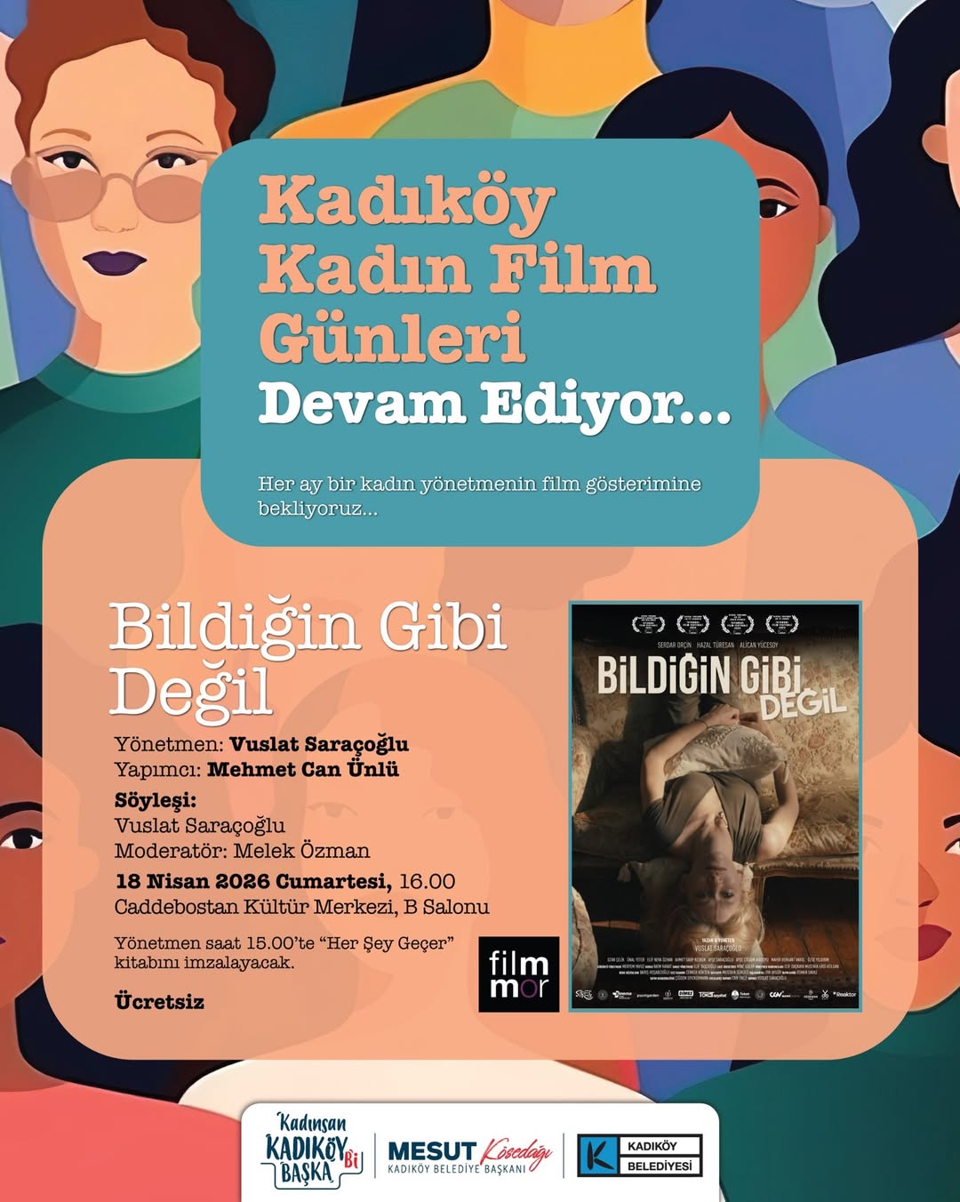 Kadıköy Belediyesi- Kadıköy Kadın Film Günleri Devam Ediyor