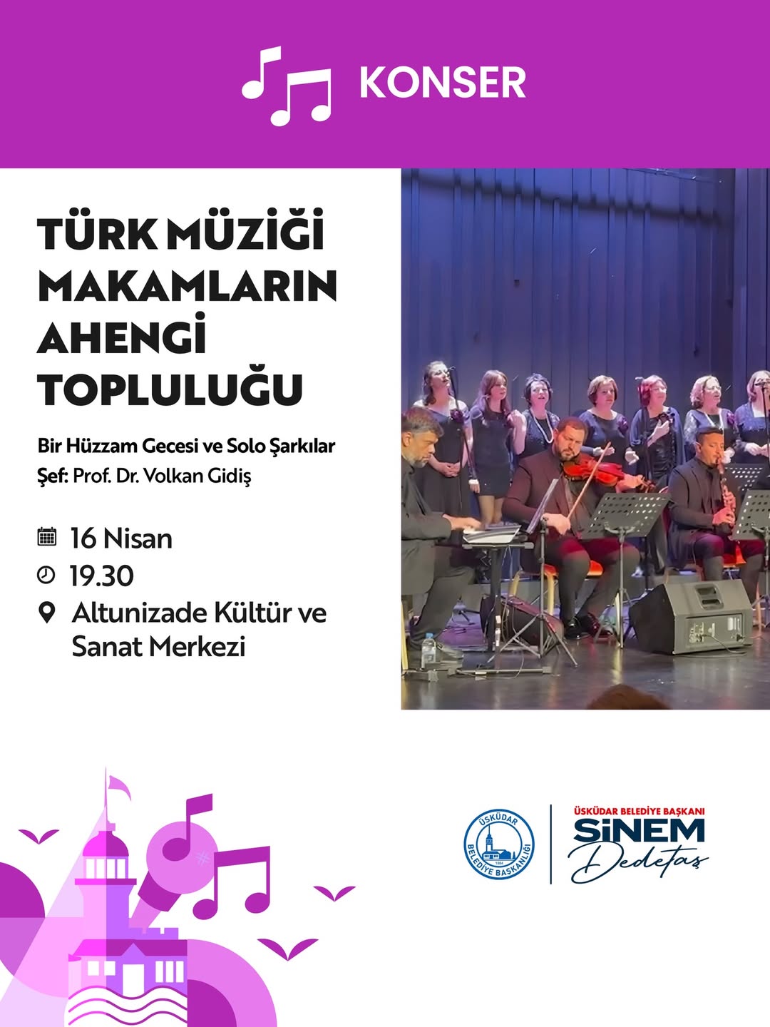 Üsküdar Kültür Sanat - Türk Müziği Makamların Ahengi Topluluğu Konseri