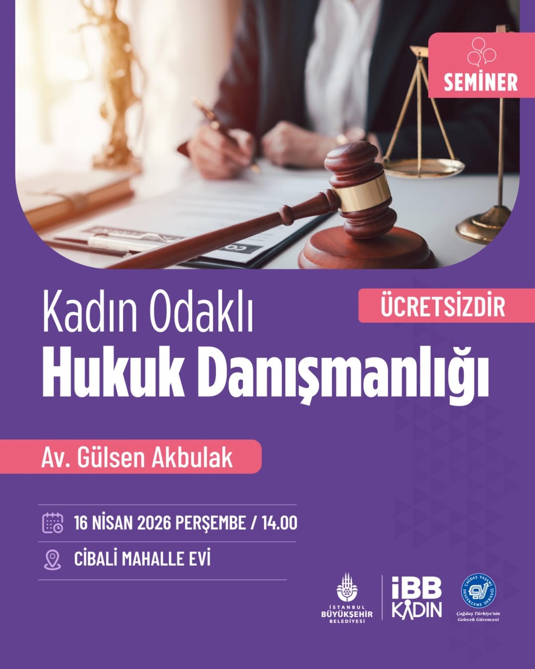 İstanbul Büyükşehir Belediyesi- Kadın Odaklı Hukuk Danışmanlığı