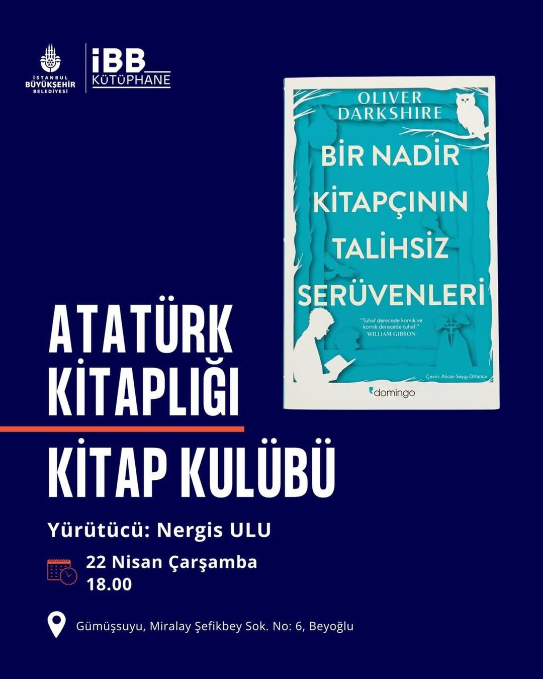 İstanbul Büyükşehir Belediyesi- Atatürk Kitaplığı/Kitap Kulübü
