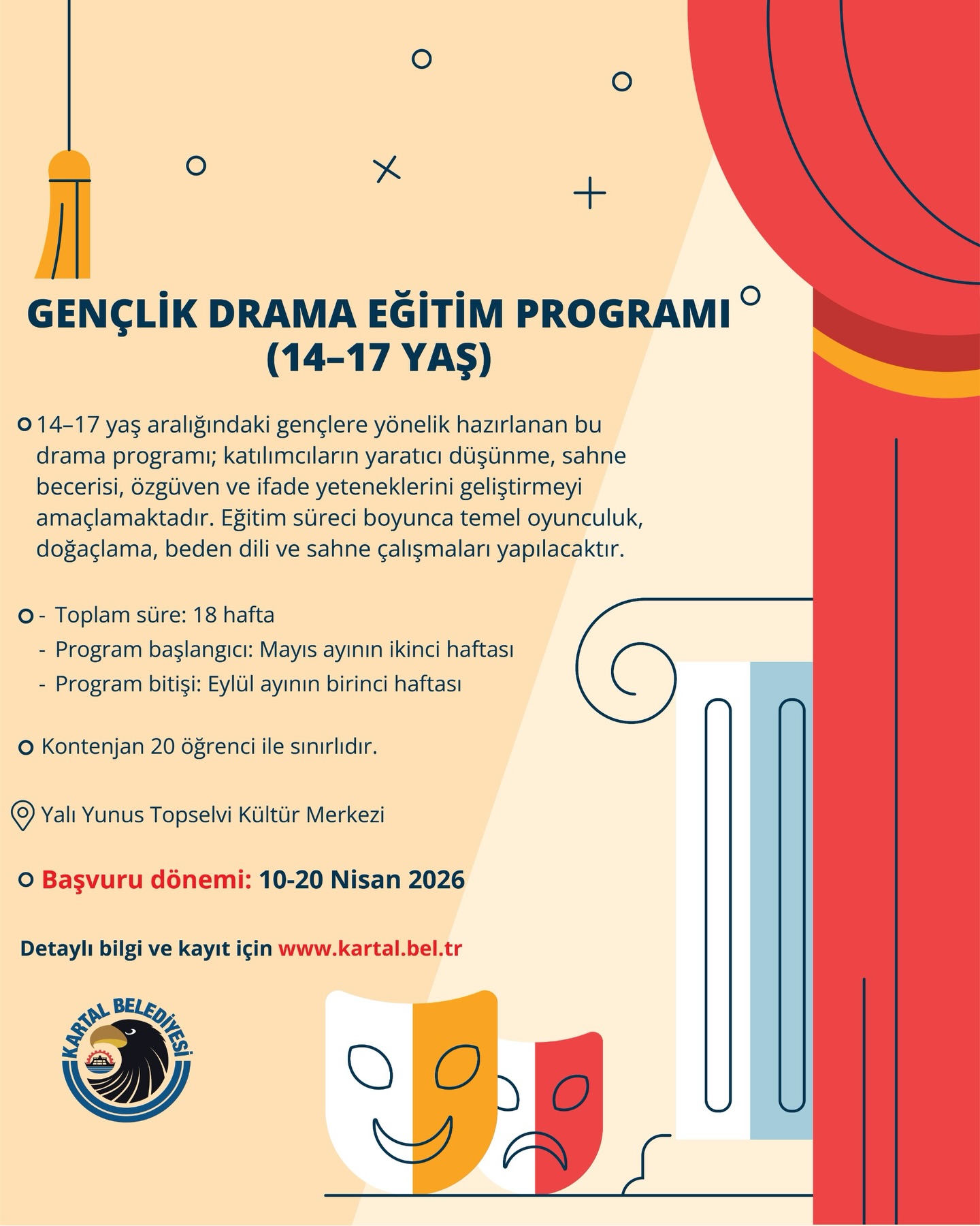 Kartal Belediyesi- Gençlik Drama Eğitim Programı