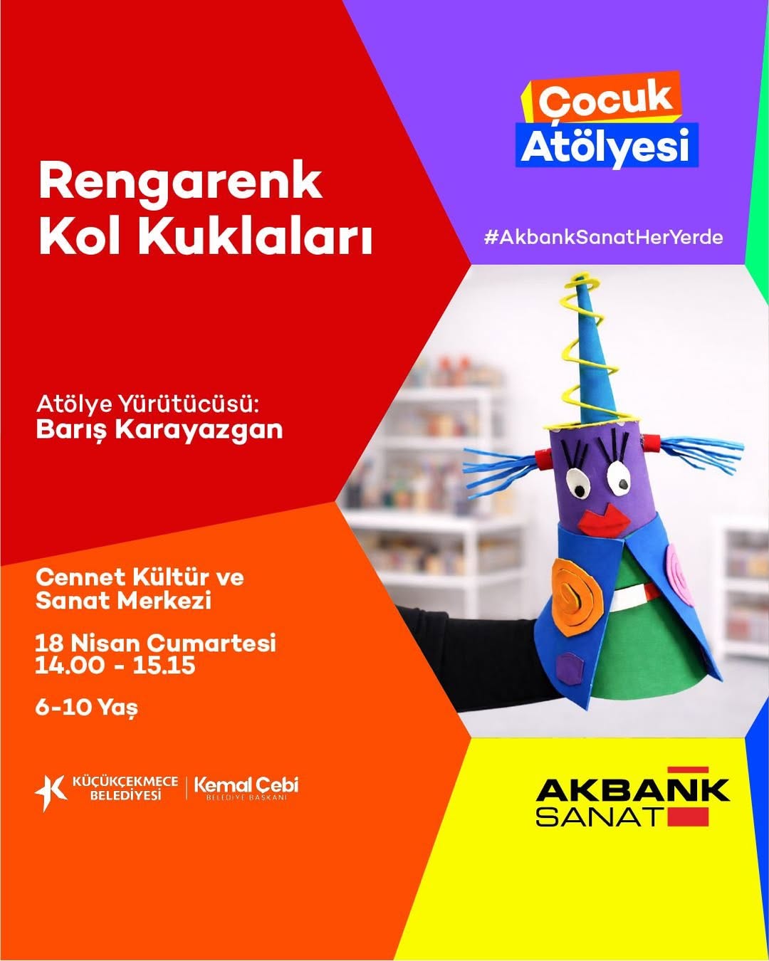 Küçükçekmece Belediyesi- Rengarenk Kol Kuklaları