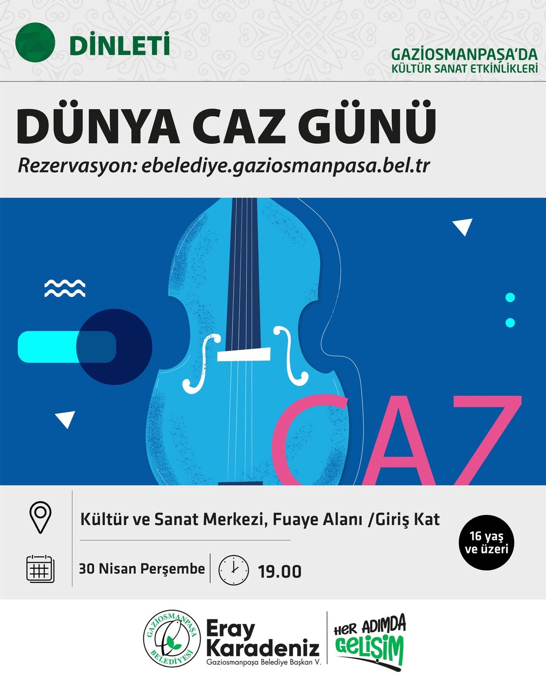 Gaziosmanpaşa Kültür Sanat - Dünya Caz Günü