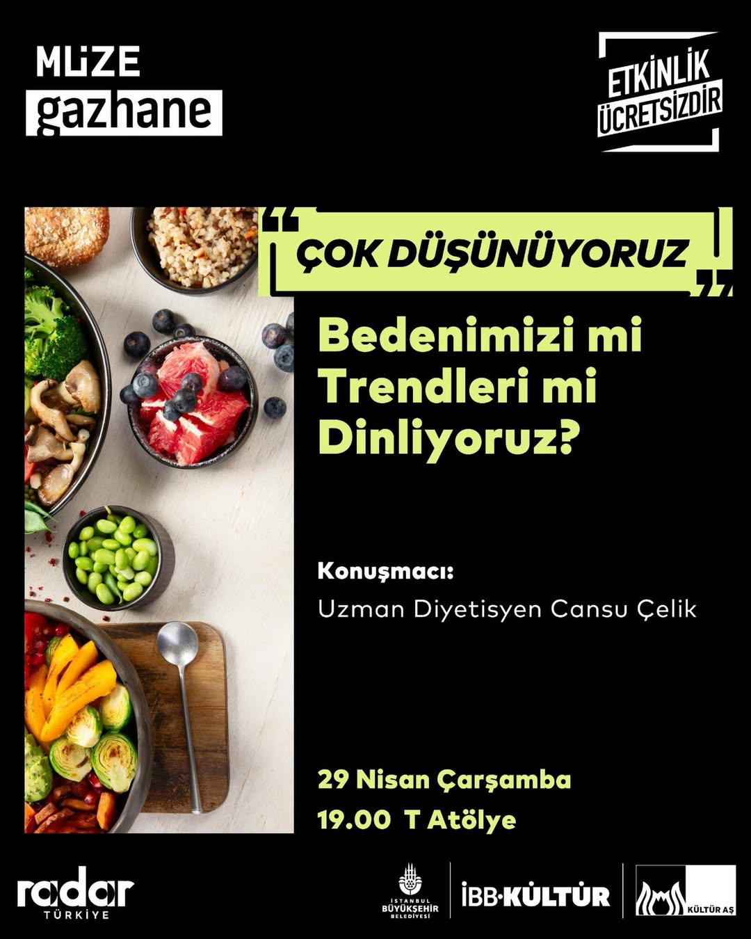 Müze Gazhane - Çok Düşünüyoruz “Bedenimizi mi Trendleri mi Dinliyoruz?”