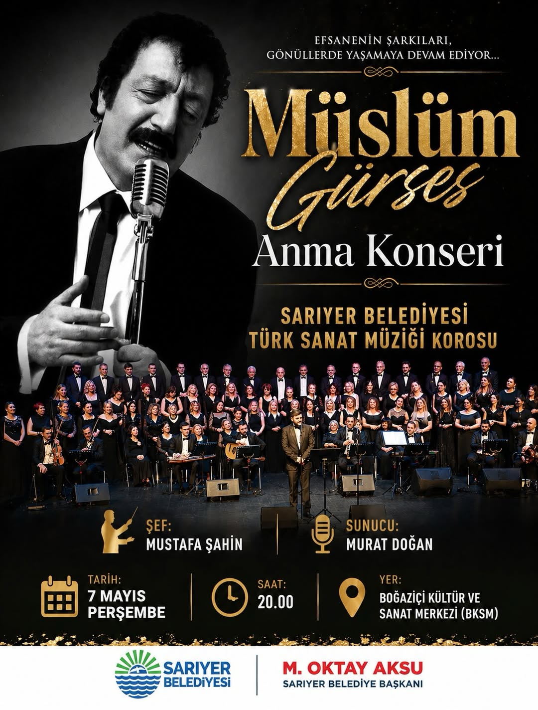 Sarıyer Kültür Sanat - Müslüm Gürses Anma Konseri