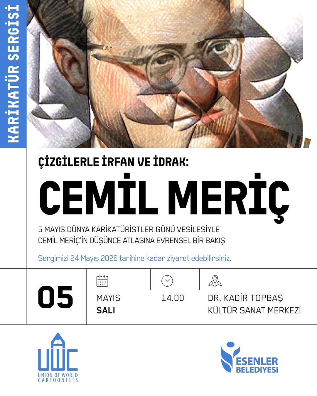 Esenler Kültür - Çizgilerle İrfan ve İdrak: Cemil Meriç Karikatür Sergisi