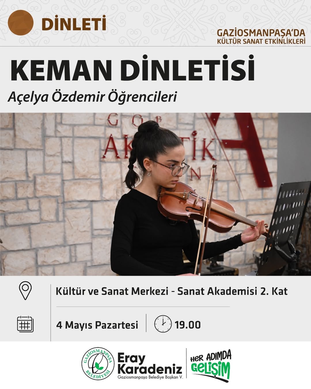 Gaziosmanpaşa Belediyesi - Keman Dinletisi 