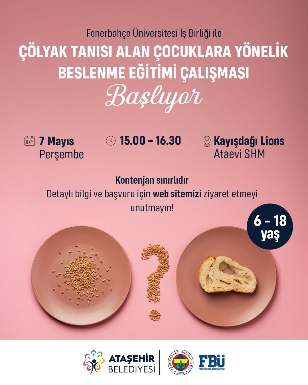 Ataşehir Belediyesi- Çölyak Tanısı Alan Çocuklara Yönelik Beslenme Eğitimi