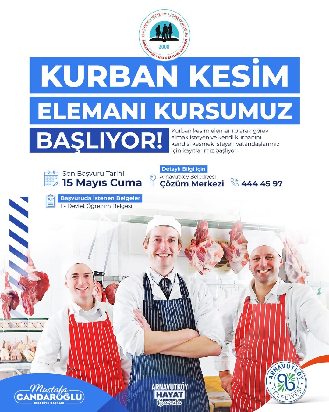 Arnavutköy Belediyesi - Kurban Kesim Elemanı Kursu