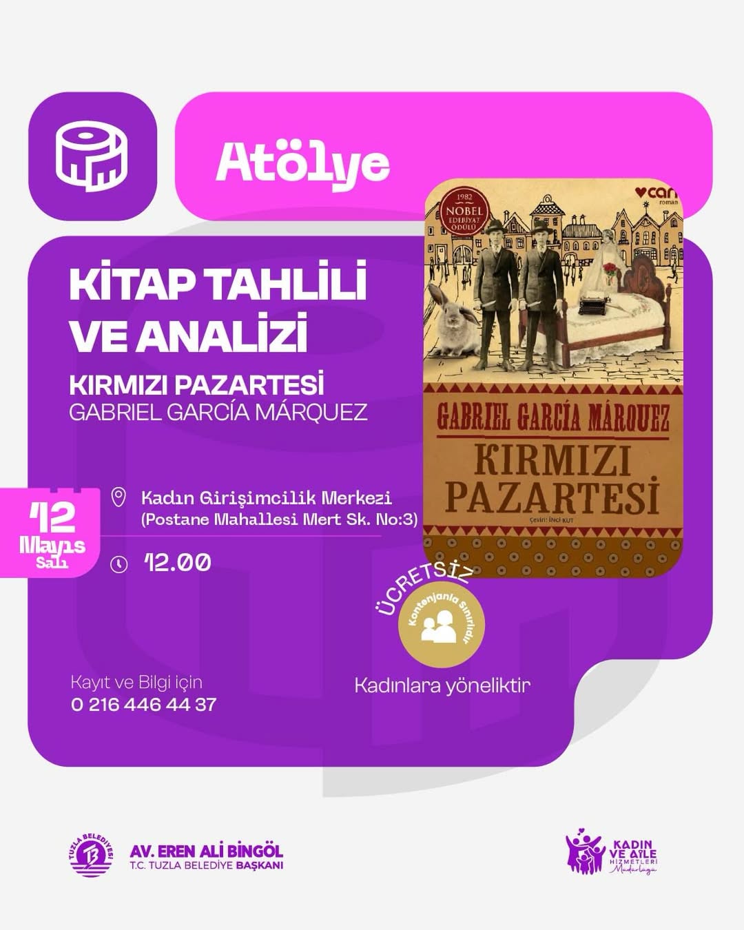 Tuzla Belediyesi - Atölye: Kitap Tahlili ve Analizi