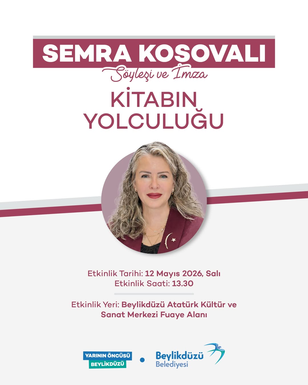 Beylikdüzü Belediyesi - Semra Kosovalı / Söyleşi ve İmza  “Kitabın Yolculuğu” 