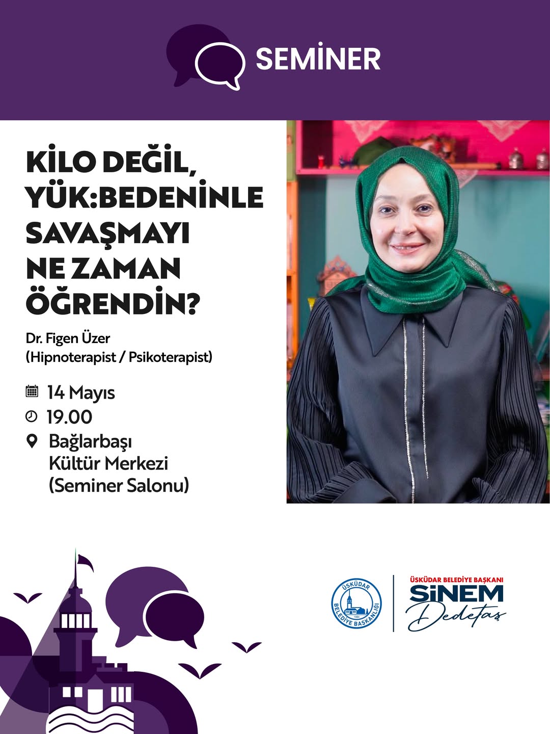 Üsküdar Kültür Sanat - “Kilo Değil, Yük: Bedeninle Savaşmayı Ne Zaman Öğrendin?” Semineri