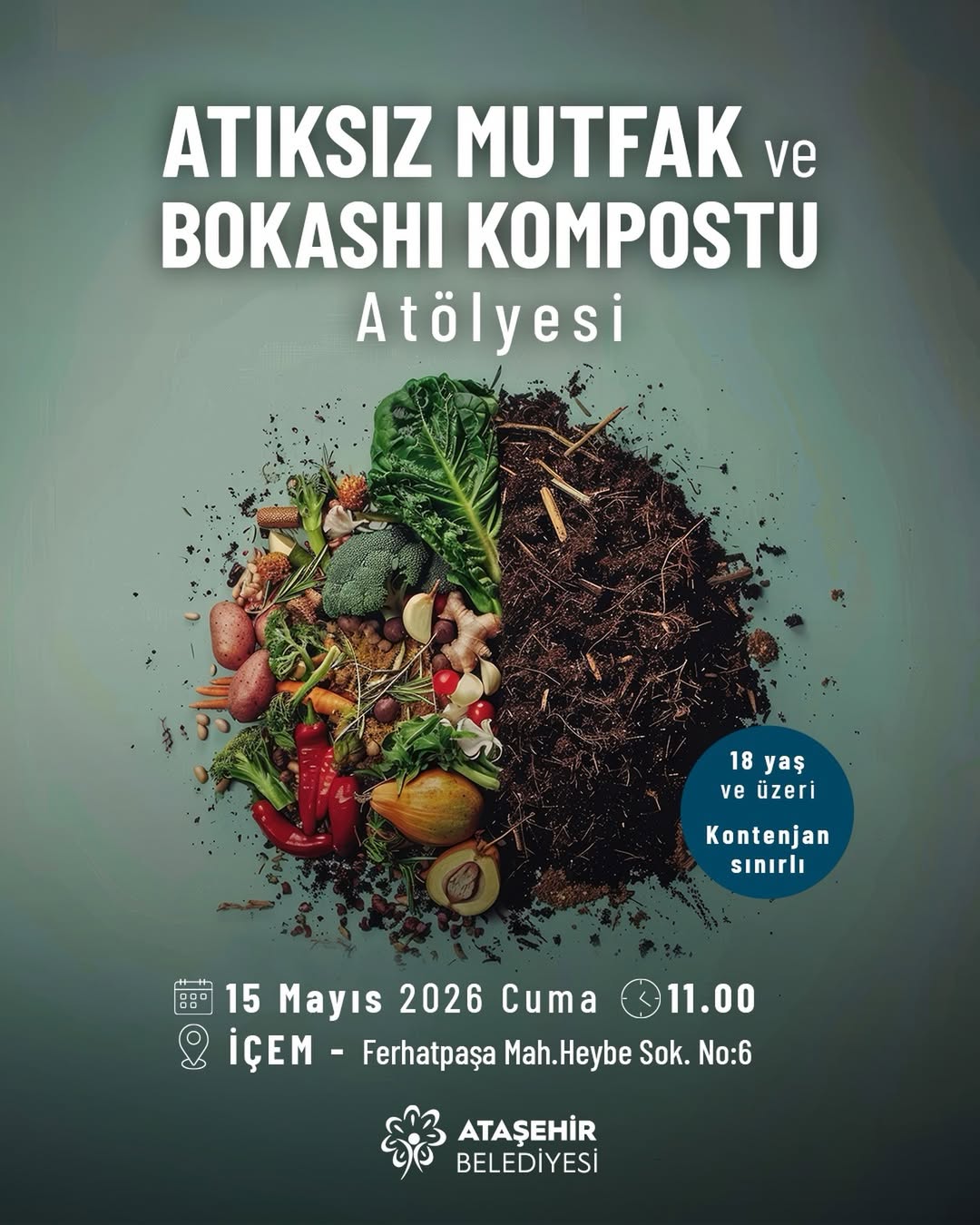 Ataşehir Belediyesi- Atıksız Mutfak ve Bokashi Kompostu Atölyesi
