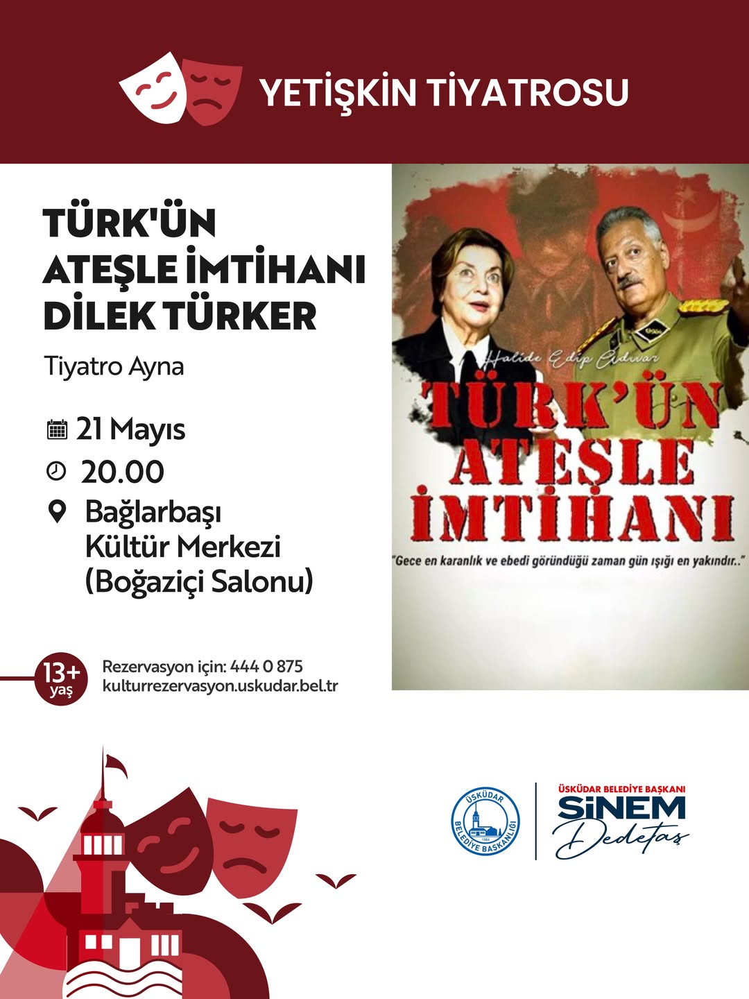 Üsküdar Kültür Sanat - “Türk’ün Ateşle İmtihanı” Yetişkin Tiyatrosu