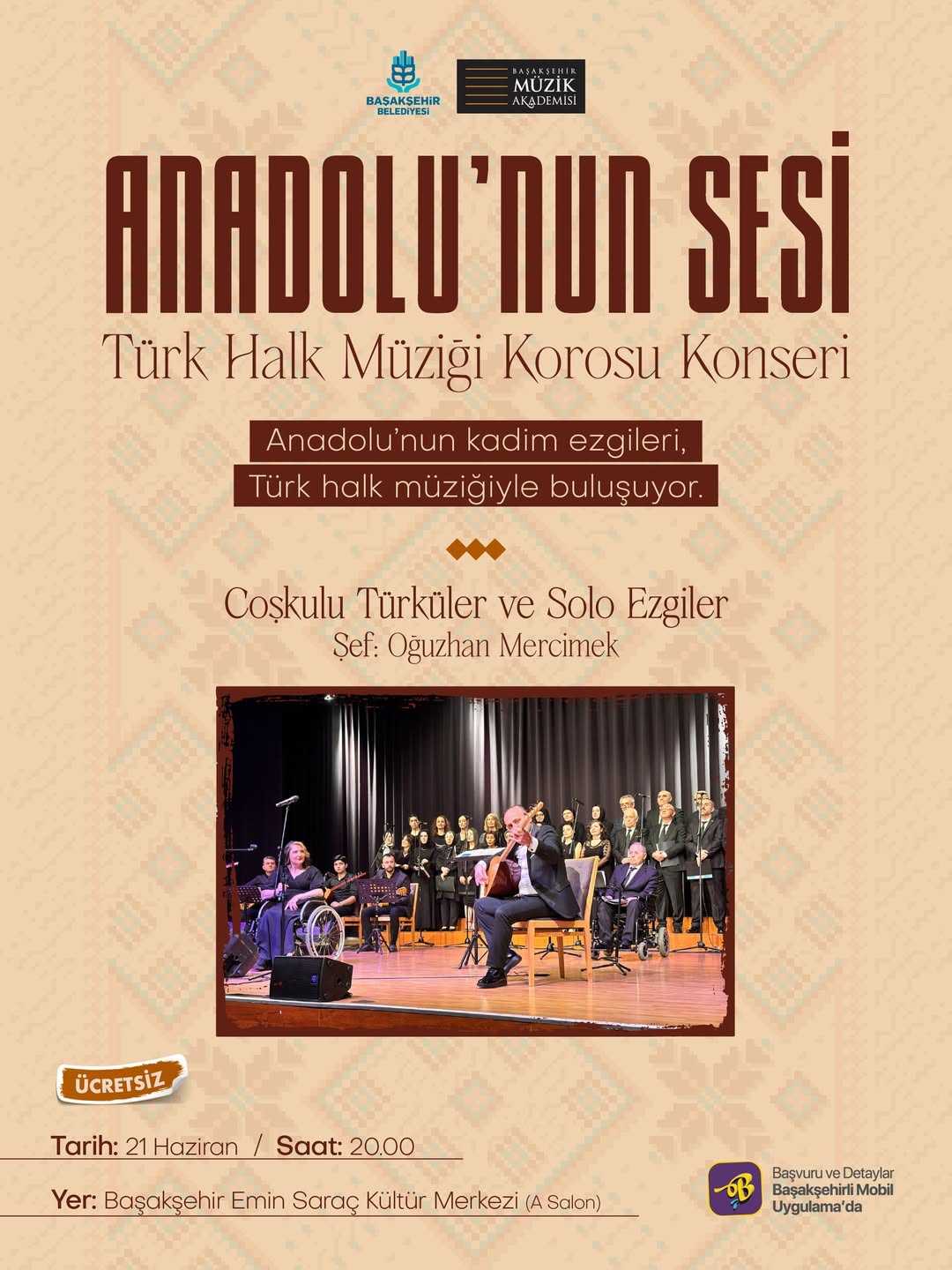 Kültür Sanat Başakşehir - Anadolu' nun Sesi: Türk Halk Müziği Korosu