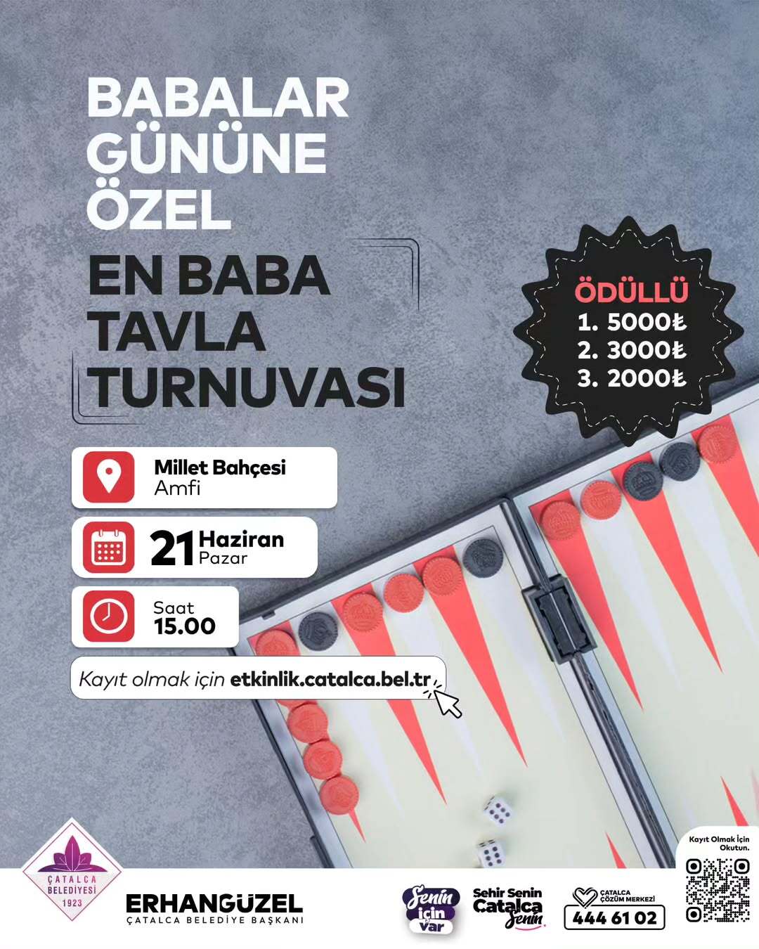 Çatalca Belediyesi- Babalar Günü'ne Özel: En Baba Tavla Turnuvası