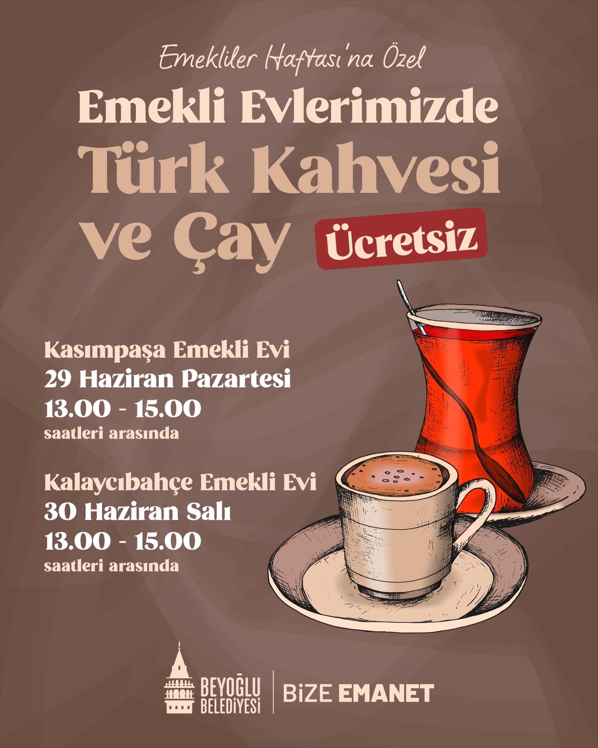 Beyoğlu Belediyesi - Emekliler Haftası’na Özel: Türk kahvesi ve Çay