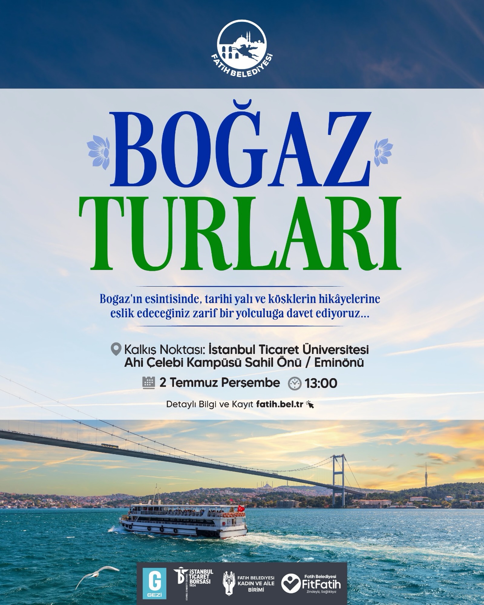 Fatih Kültür Sanat - Boğaz Turları