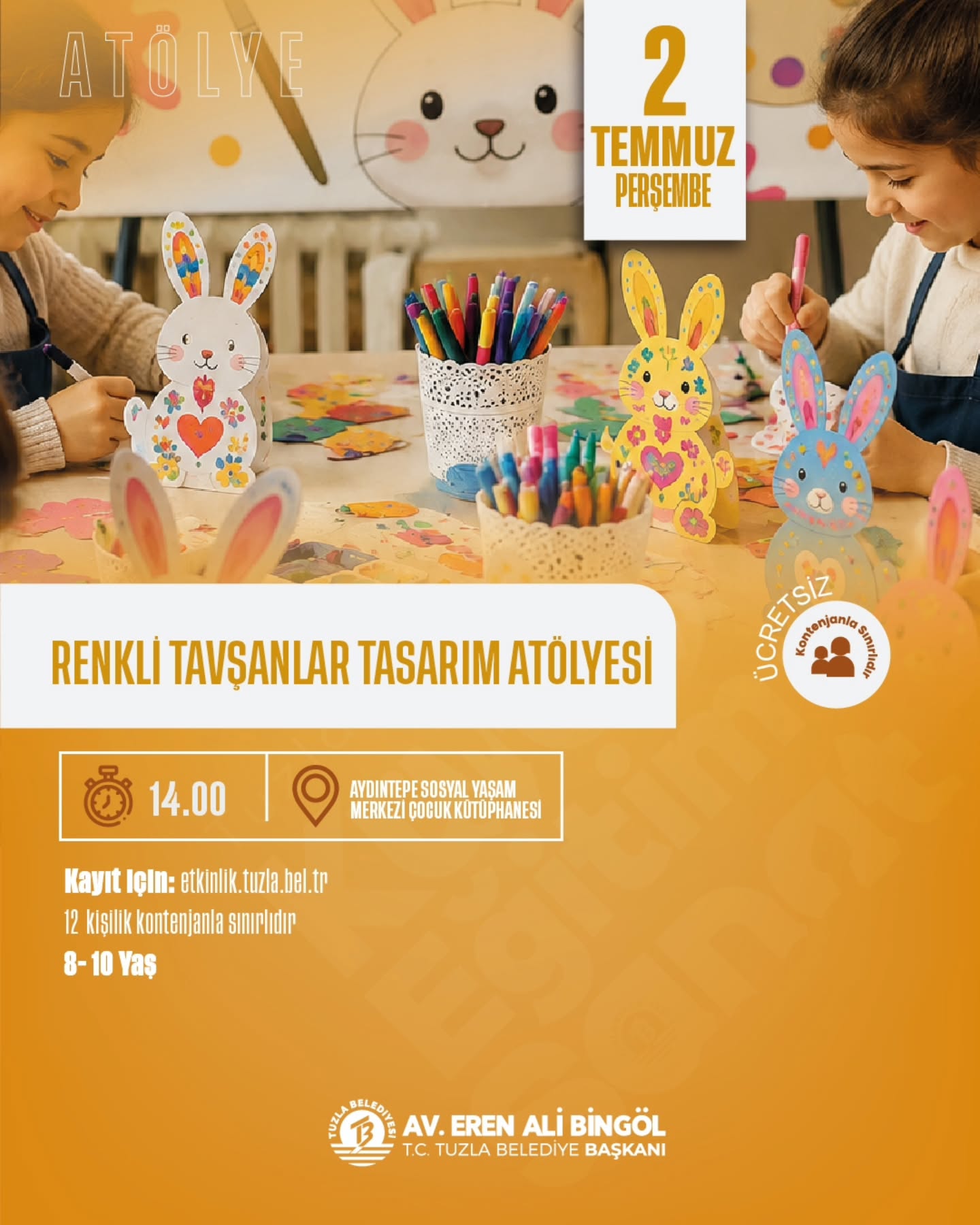 Tuzla Kültür - Renkli Tavşanlar Tasarım Atölyesi