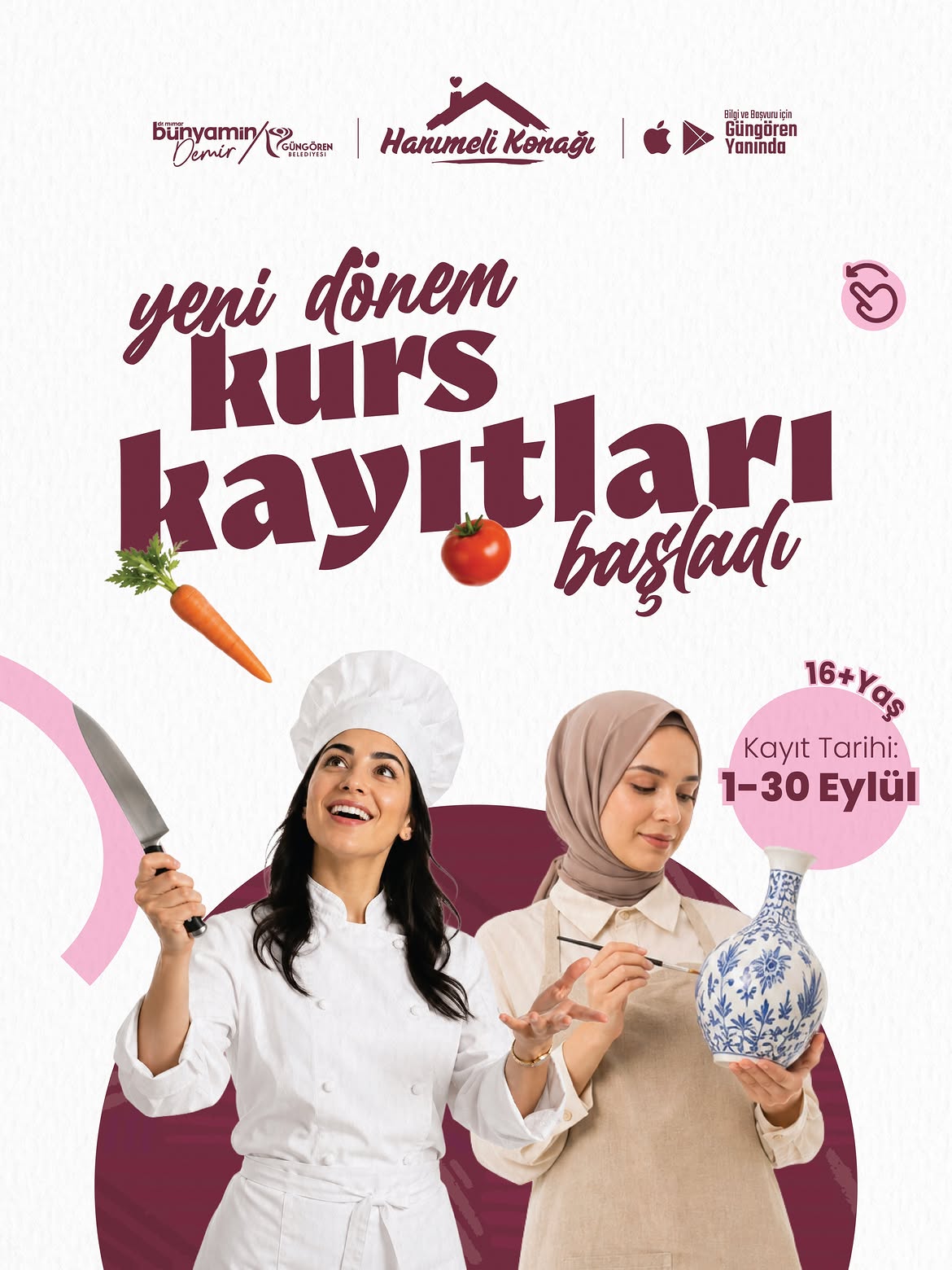 Güngören Belediyesi- Yeni Dönem Kurs Kayıtları Başladı