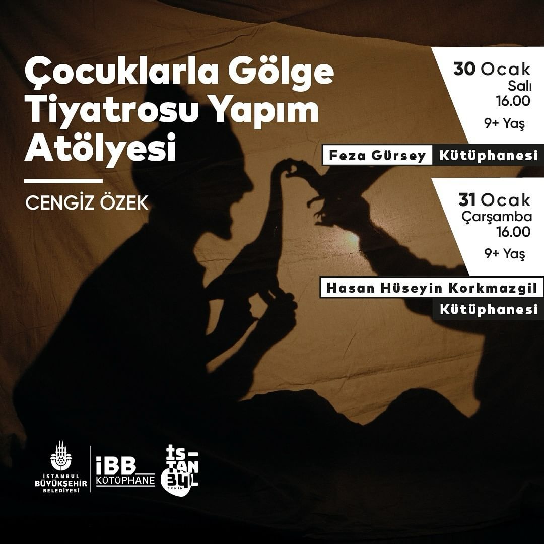 İBB Kütüphane - Çocuklarla Gölge Tiyatrosu Yapım Atölyesi