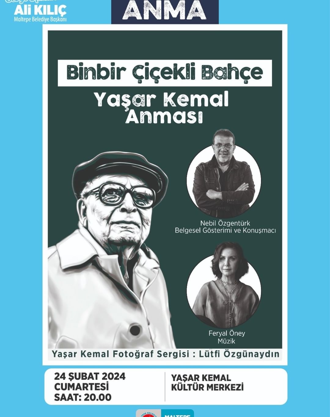 Maltepe Belediyesi - Binbir Çiçekli Bahçe: Yaşar Kemal Anması