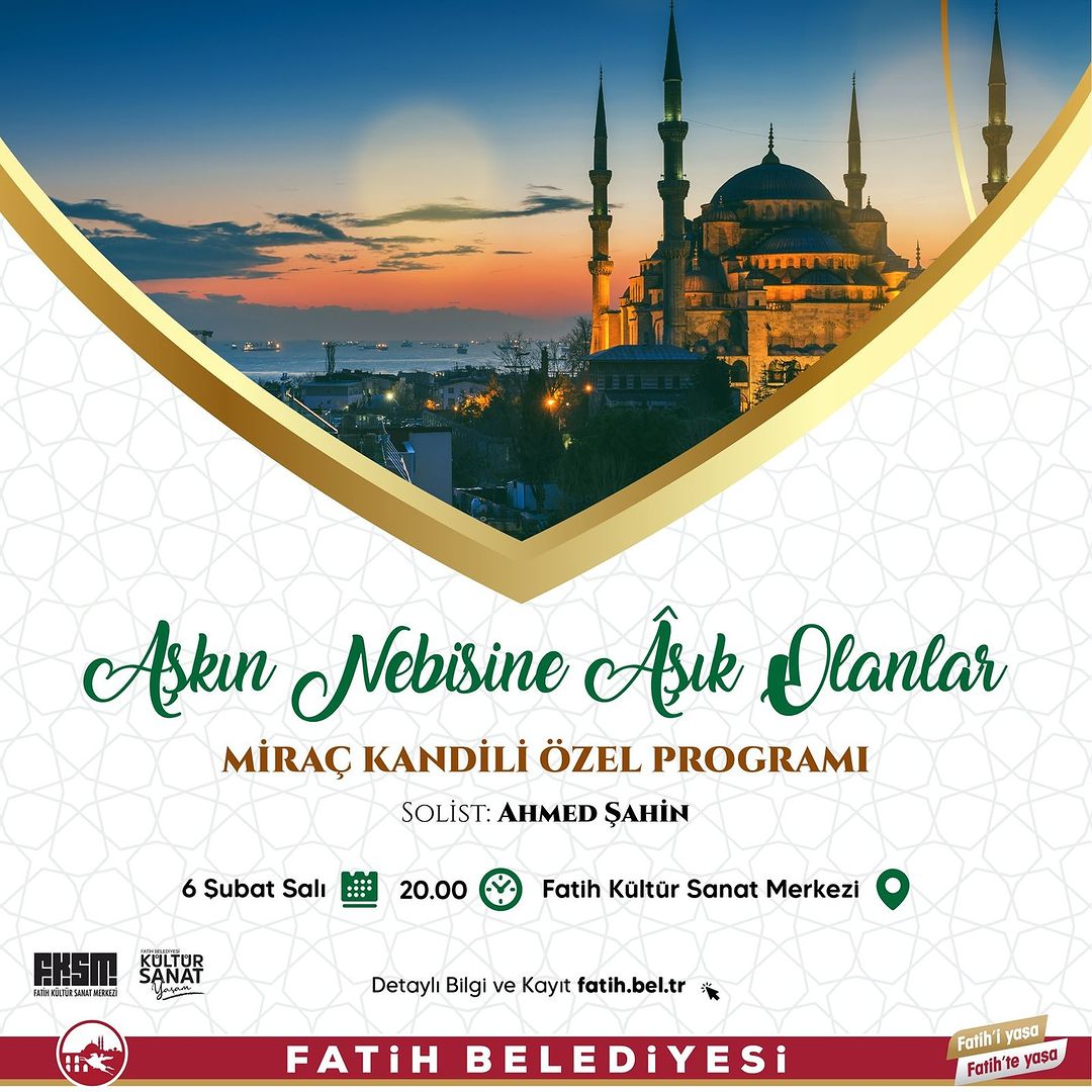 Fatih Kültür Sanat - Mîrâç Kandili Özel Programı