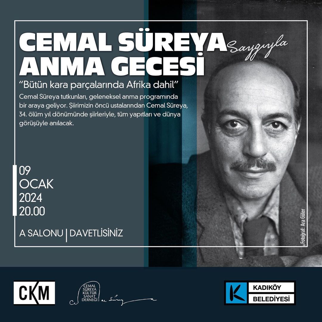 Kadıköy Belediyesi - Cemal Süreya Anma Gecesi